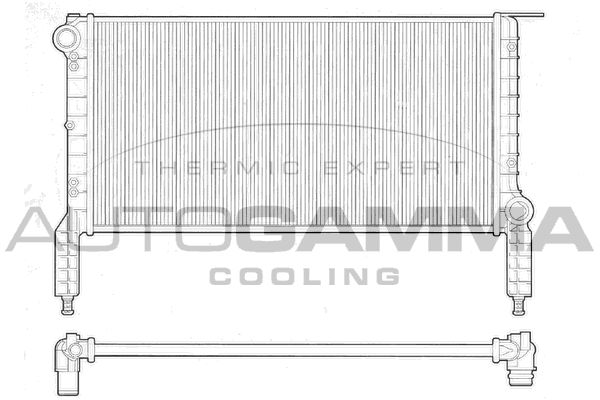 102963 AUTOGAMMA Радиатор, охлаждение двигателя