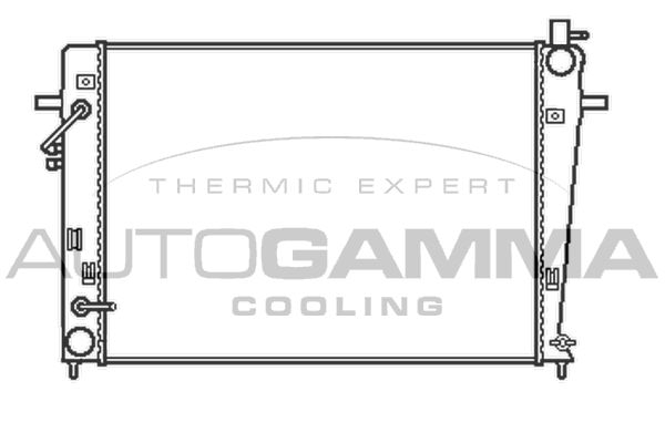 105409 AUTOGAMMA Радиатор, охлаждение двигателя