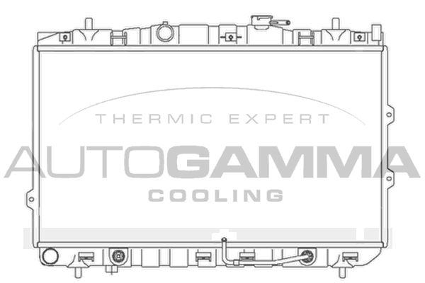104174 AUTOGAMMA Радиатор, охлаждение двигателя