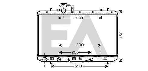 31R69082 EACLIMA Радиатор, охлаждение двигателя