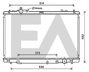 31R71283 EACLIMA Радиатор, охлаждение двигателя