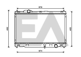 31R71271 EACLIMA Радиатор, охлаждение двигателя