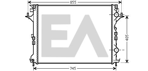 31R60149 EACLIMA Радиатор, охлаждение двигателя