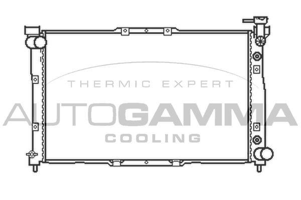 104523 AUTOGAMMA Радиатор, охлаждение двигателя