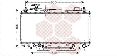 53002300 VAN WEZEL Радиатор, охлаждение двигателя