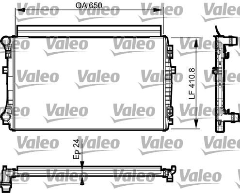 735558 VALEO Радиатор, охлаждение двигателя