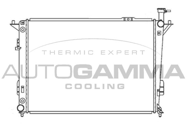 107330 AUTOGAMMA Радиатор, охлаждение двигателя