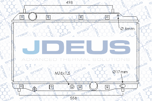 013M32 JDEUS Радиатор, охлаждение двигателя