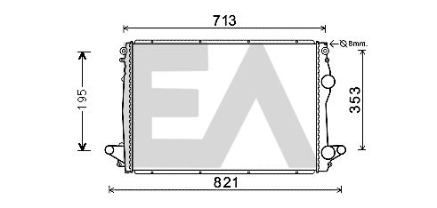 31R49002 EACLIMA Радиатор, охлаждение двигателя