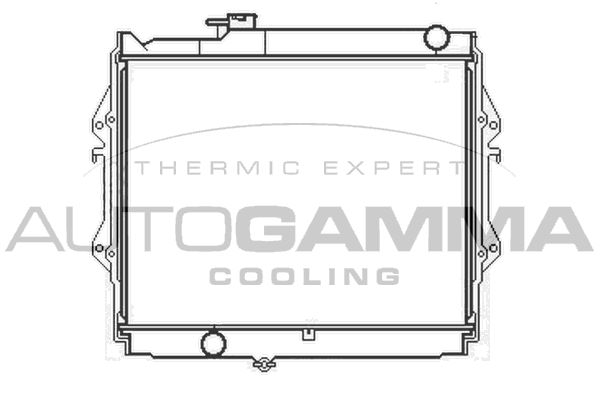 105183 AUTOGAMMA Радиатор, охлаждение двигателя