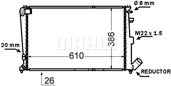 WG2182623 WILMINK GROUP Радиатор, охлаждение двигателя