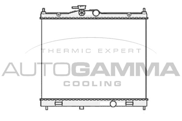 105875 AUTOGAMMA Радиатор, охлаждение двигателя