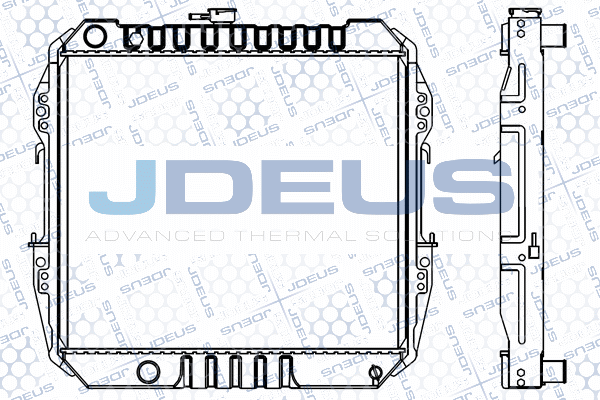 M0280010 JDEUS Радиатор, охлаждение двигателя