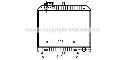 MSA2127 AVA QUALITY COOLING Радиатор, охлаждение двигателя