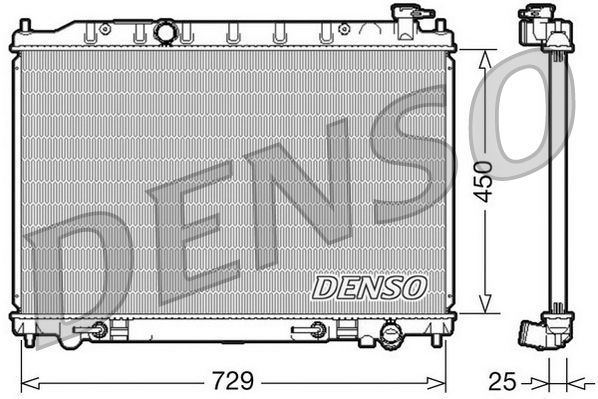 DRM46029 DENSO Радиатор, охлаждение двигателя