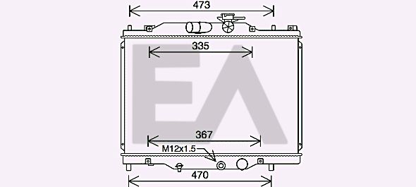 31R52127 EACLIMA Радиатор, охлаждение двигателя