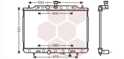 13002292 VAN WEZEL Радиатор, охлаждение двигателя