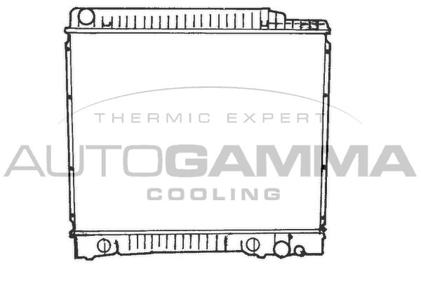 100537 AUTOGAMMA Радиатор, охлаждение двигателя