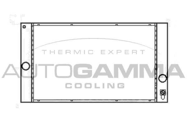 104928 AUTOGAMMA Радиатор, охлаждение двигателя
