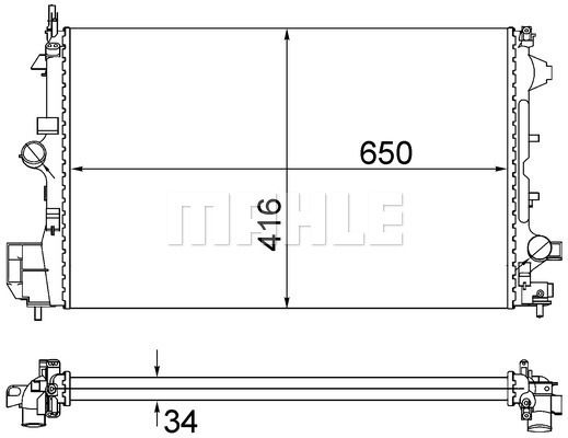 WG2184044 WILMINK GROUP Радиатор, охлаждение двигателя