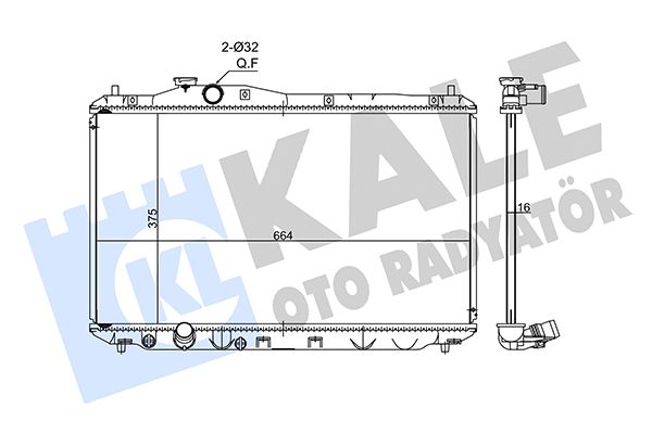 347560 KALE OTO RADYATÖR Радиатор, охлаждение двигателя