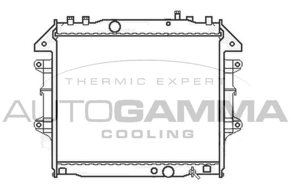 105113 AUTOGAMMA Радиатор, охлаждение двигателя