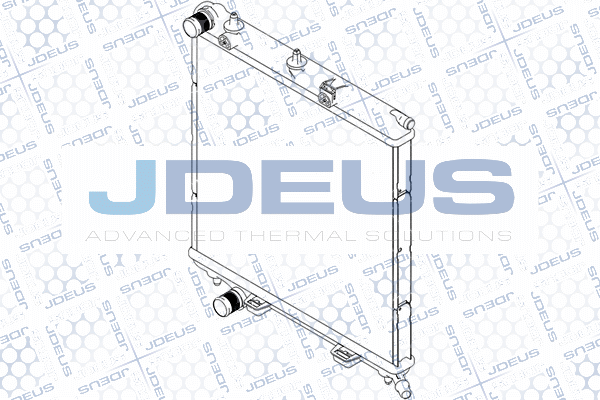 RA0070091 JDEUS Радиатор, охлаждение двигателя