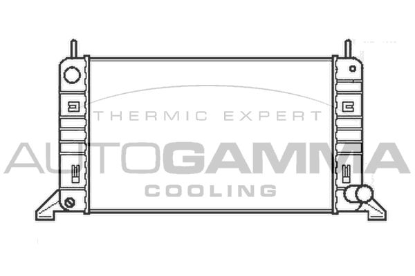 100344 AUTOGAMMA Радиатор, охлаждение двигателя