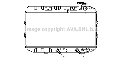 HD2033 AVA QUALITY COOLING Радиатор, охлаждение двигателя