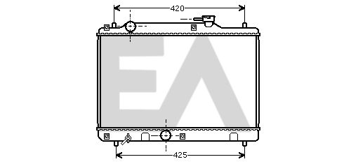 31R69023 EACLIMA Радиатор, охлаждение двигателя