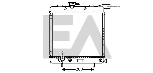 31R12003 EACLIMA Радиатор, охлаждение двигателя