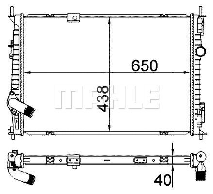 CR2058000S MAHLE Радиатор, охлаждение двигателя