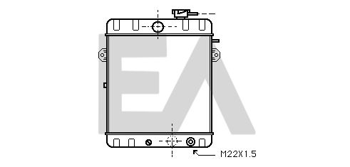 31R77009 EACLIMA Радиатор, охлаждение двигателя