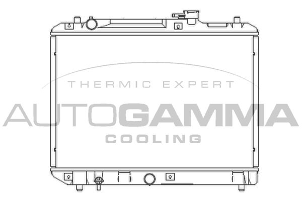 102320 AUTOGAMMA Радиатор, охлаждение двигателя