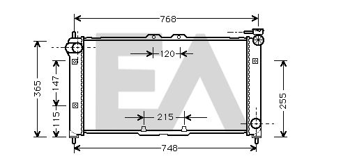 31R52029 EACLIMA Радиатор, охлаждение двигателя