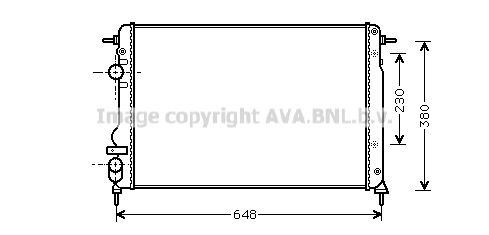 RTA2312 AVA QUALITY COOLING Радиатор, охлаждение двигателя