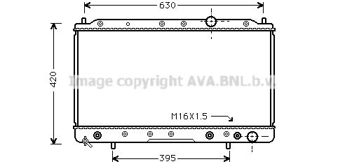 MTA2083 PRASCO Радиатор, охлаждение двигателя