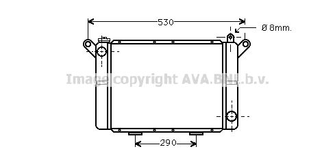 RT2018 AVA QUALITY COOLING Радиатор, охлаждение двигателя