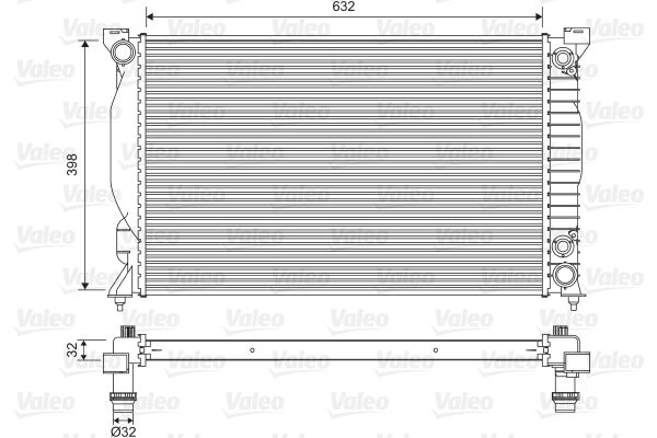 735093 VALEO Радиатор, охлаждение двигателя