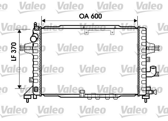 734383 VALEO Радиатор, охлаждение двигателя