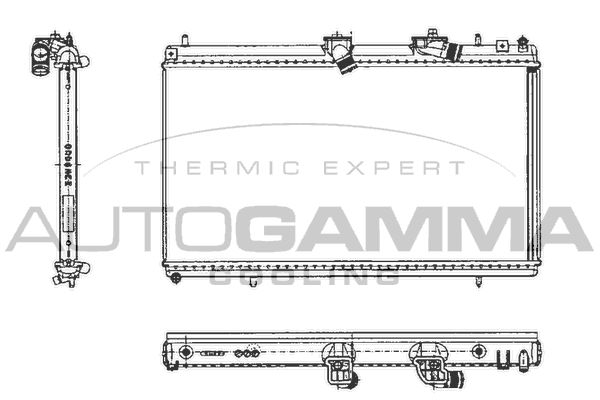 103646 AUTOGAMMA Радиатор, охлаждение двигателя