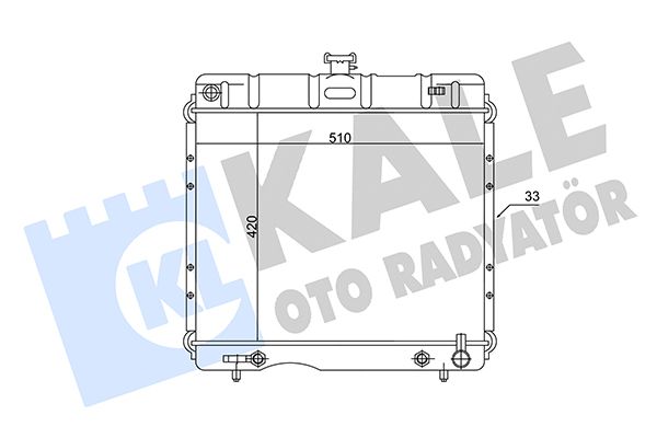 170595 KALE OTO RADYATÖR Радиатор, охлаждение двигателя