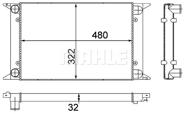 WG2183584 WILMINK GROUP Радиатор, охлаждение двигателя