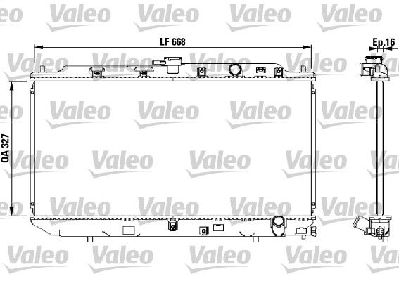 819193 VALEO Радиатор, охлаждение двигателя