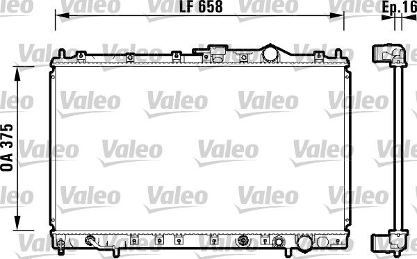 734136 VALEO Радиатор, охлаждение двигателя