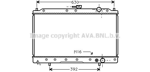 MTA2043 AVA QUALITY COOLING Радиатор, охлаждение двигателя