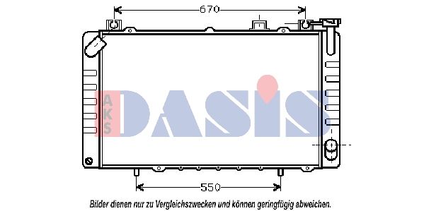 070055N AKS DASIS Радиатор, охлаждение двигателя