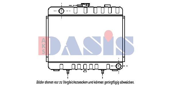 133890N AKS DASIS Радиатор, охлаждение двигателя