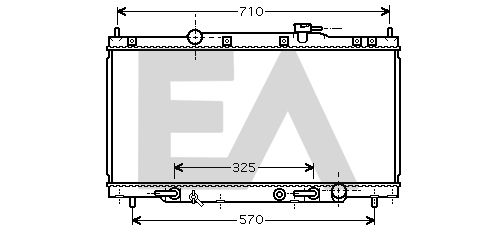 31R26046 EACLIMA Радиатор, охлаждение двигателя