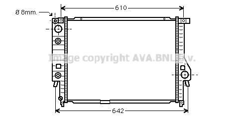 BW2136 AVA QUALITY COOLING Радиатор, охлаждение двигателя